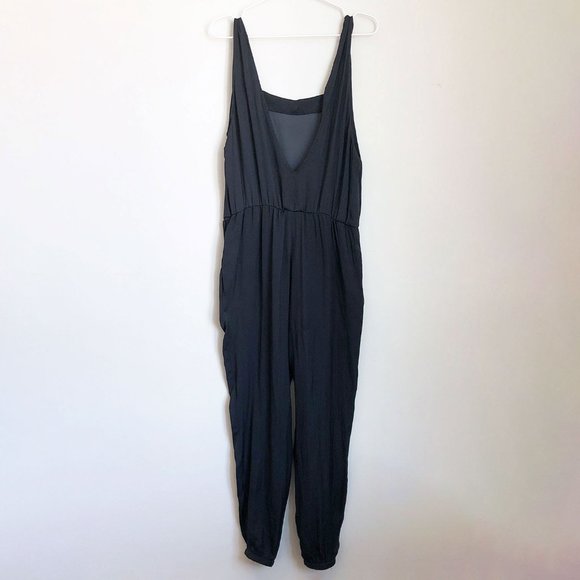 Zara Overall Satin Jumpsuit Navy - Picture 2 of 7